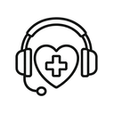 icon_health_headphones_line_art icon preview