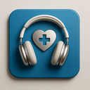 icon_health_headphones_metallic icon preview