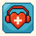 icon_health_headphones_pixel_art icon preview