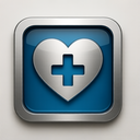 icon_health_heart_metallic icon preview