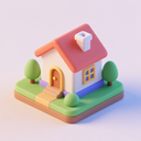 icon_health_house_3d_isometric icon preview