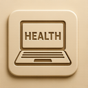 icon_health_laptop_embossed icon preview