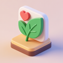 icon_health_leaf_3d_isometric icon preview