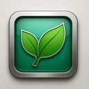 icon_health_leaf_metallic icon preview
