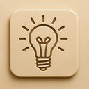 icon_health_light_bulb_embossed icon preview