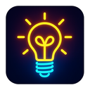 icon_health_light_bulb_neon icon preview
