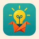 icon_health_light_bulb_origami icon preview