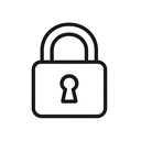icon_health_lock_minimal_outline icon preview