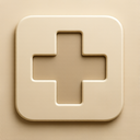 icon_health_medical_cross_embossed icon preview