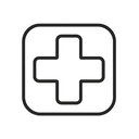icon_health_medical_cross_line_art icon preview