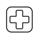 icon_health_medical_cross_minimal_outline icon preview