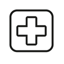 icon_health_medical_cross_monochrome icon preview