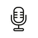icon_health_microphone_minimal_outline icon preview