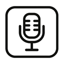 icon_health_microphone_monochrome icon preview