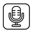 icon_health_microphone_outline icon preview