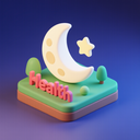 icon_health_moon_3d_isometric icon preview
