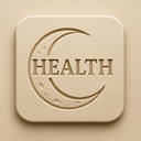 icon_health_moon_embossed icon preview