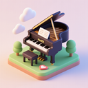 icon_health_piano_3d_isometric icon preview
