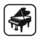 icon_health_piano_monochrome icon preview