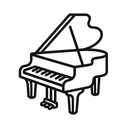 icon_health_piano_outline icon preview
