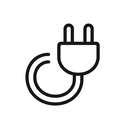 icon_health_plug_minimal_outline icon preview