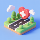 icon_health_road_3d_isometric icon preview