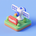 icon_health_satellite_3d_isometric icon preview