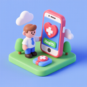 icon_health_smartphone_3d_isometric icon preview