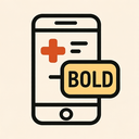 icon_health_smartphone_bold icon preview