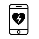 icon_health_smartphone_monochrome icon preview