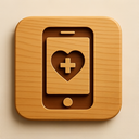 icon_health_smartphone_wooden icon preview