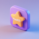 icon_health_star_3d_isometric icon preview