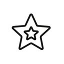 icon_health_star_minimal_outline icon preview