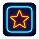 icon_health_star_neon icon preview