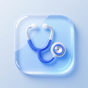 icon_health_stethoscope_glassy icon preview