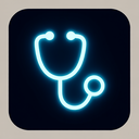 icon_health_stethoscope_neon icon preview