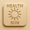icon_health_sun_embossed icon preview