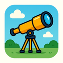icon_health_telescope_cartoon icon preview