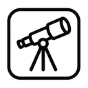 icon_health_telescope_monochrome icon preview