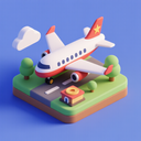 icon_history_airplane_3d_isometric icon preview