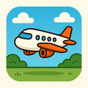 icon_history_airplane_cartoon icon preview