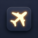 icon_history_airplane_glow_effect icon preview