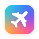 icon_history_airplane_gradient icon preview