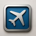 icon_history_airplane_metallic icon preview