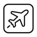 icon_history_airplane_monochrome icon preview