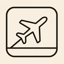 icon_history_airplane_thin icon preview