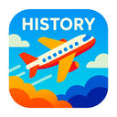 icon_history_airplane_vibrant_colors icon preview