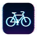 icon_history_bicycle_digital_glitch icon preview