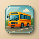 icon_history_bus_glassy icon preview