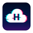 icon_history_cloud_digital_glitch icon preview